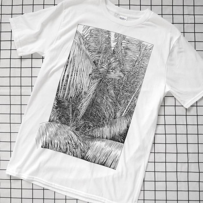 Cat Sims Palms T Shirt - 50 Deal