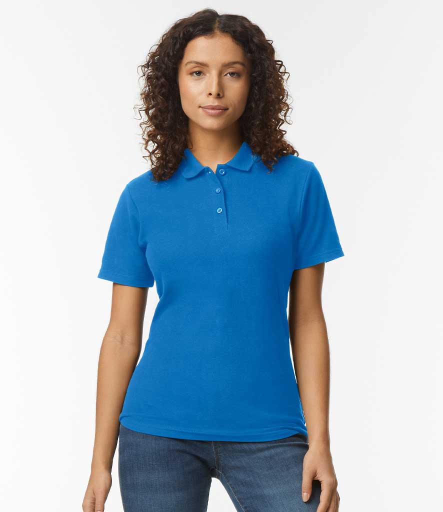 Gildan GD75 Ladies Softstyle Double Pique Polo Shirt (GD64800L) Model Photo