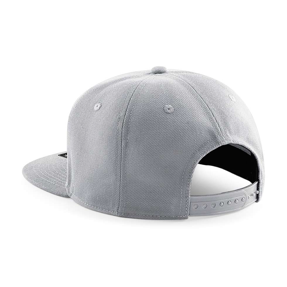 BB866 - Beechfield Signature 6 Panel Snapback Cap - Back Back of BB866 Signature 6 Panel Snapback Cap