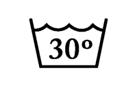 Wash Temperature 30 Degrees Garment Care Icon