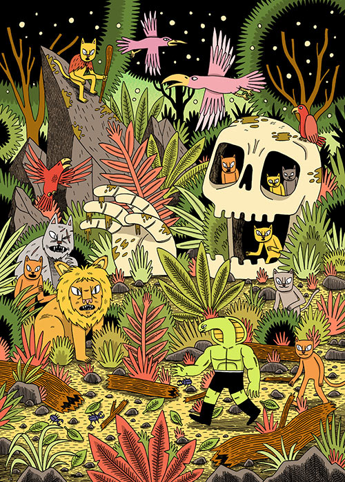 Wild Jungle Illustration by Jack Teagle