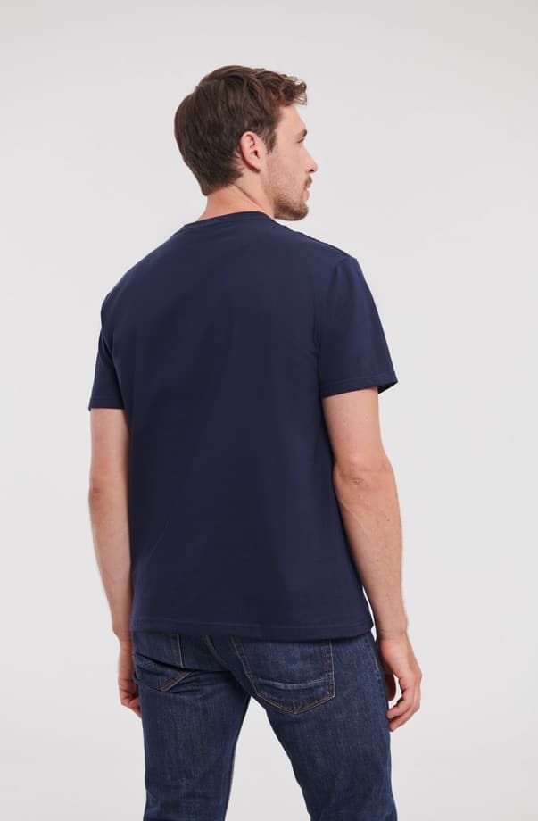 Back of Russell 215M Classic Heavyweight T Shirt